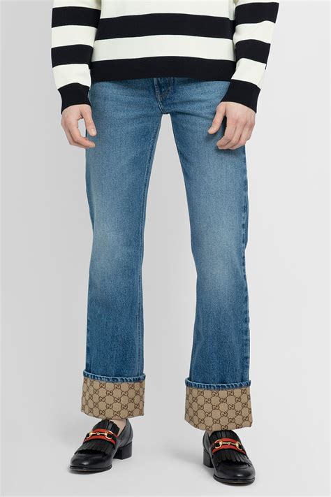 pantaloni gucci uomo replica|gucci denim jeans.